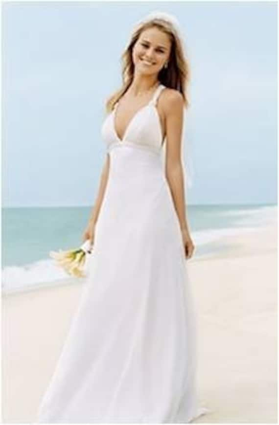 Ivory Chiffon Galina wedding dress, size 4