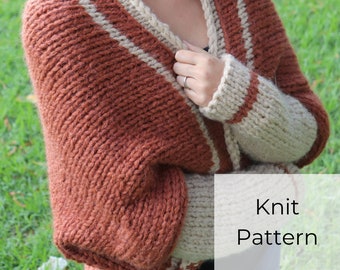 EASY Knit Pattern • Beginner Knit Shrug • Quick Knit Bolero • Knit Barcelona Shrug PATTERN