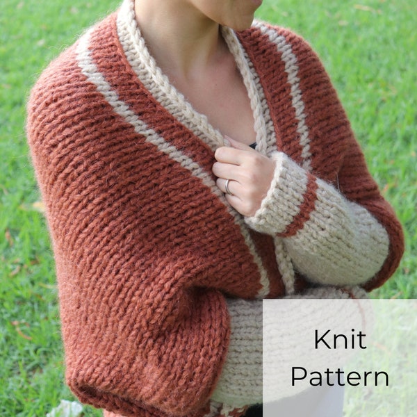 EASY Knit Pattern • Beginner Knit Shrug • Quick Knit Bolero • Knit Barcelona Shrug PATTERN