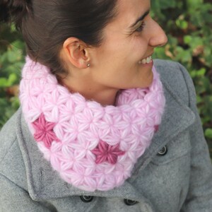 INTERMEDIATE Crochet Pattern Cowl Pattern Jasmine Stitch Crochet Lovely Jasmine Cowl PATTERN image 2