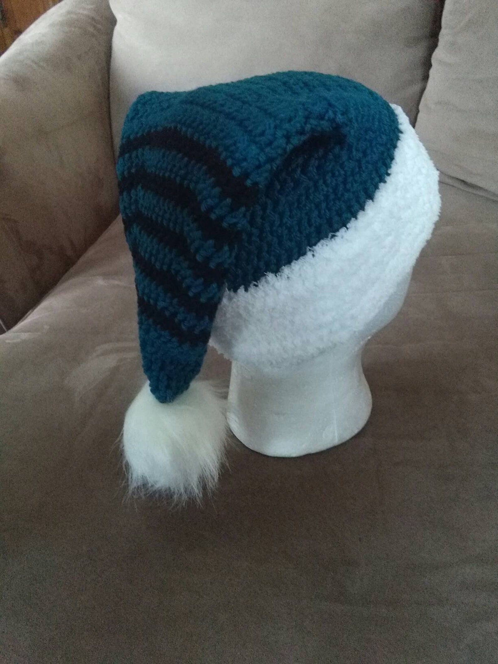 Teal santa hat H2 | Etsy