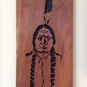 Indian, American Indian, Indian warrior, Indian Chief, Indian warrior dress, home decor, office decor, Father&#39;s Day gift, hanging plaque,