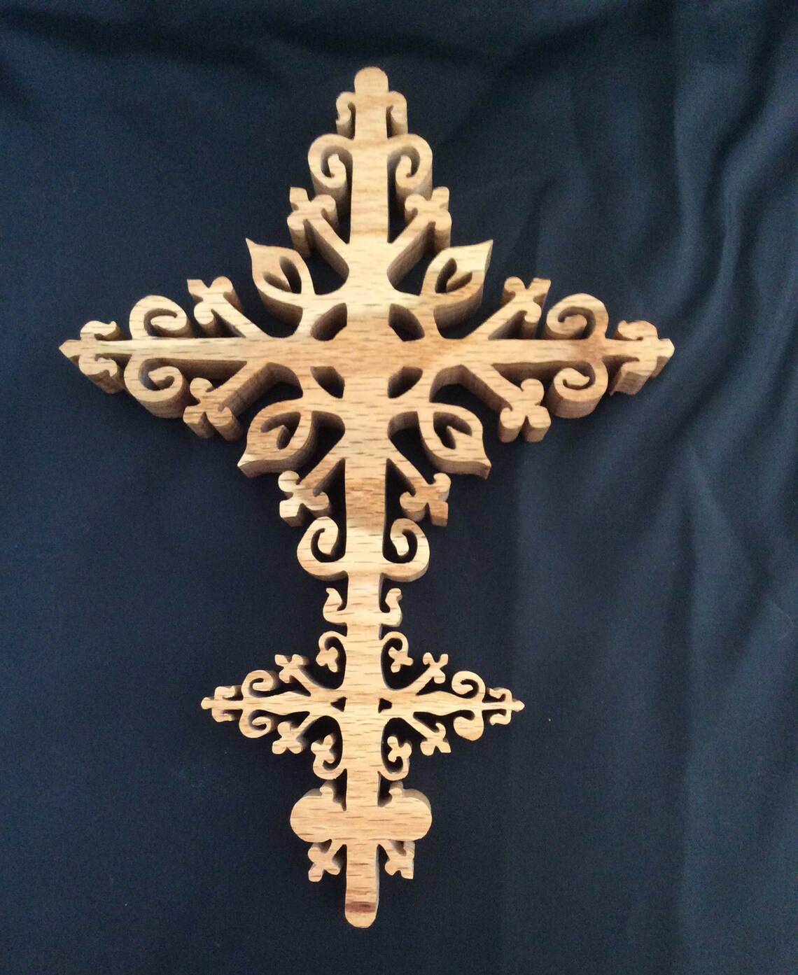 Cross/ Wood Cross/ Handcrafted/ Scroll Saw/ Religious Symbol/ Home ...