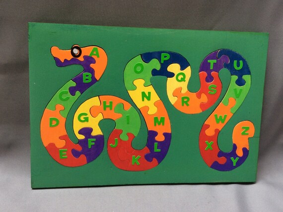 snake alphabet puzzle
