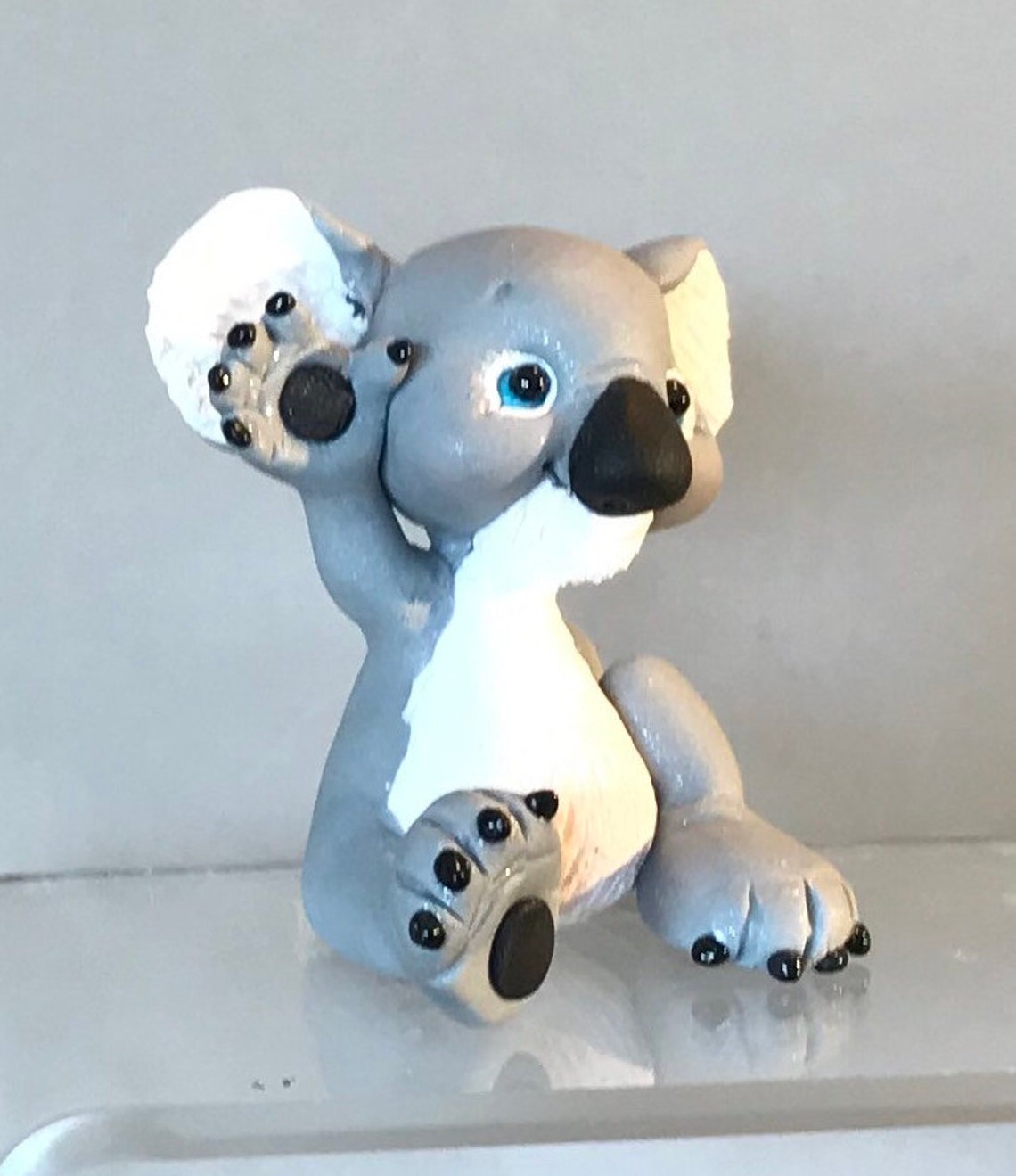 Koala Polymer Clay Australian Animal Figurine Miniature Etsy