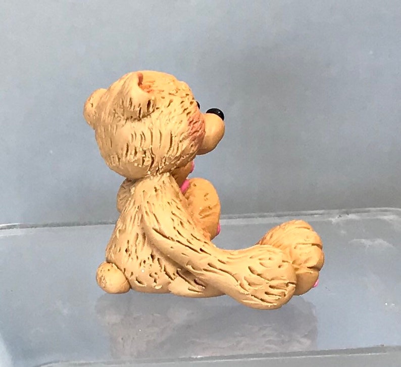 Ours Ours en peluche Figurine miniature en argile polymère Etsy