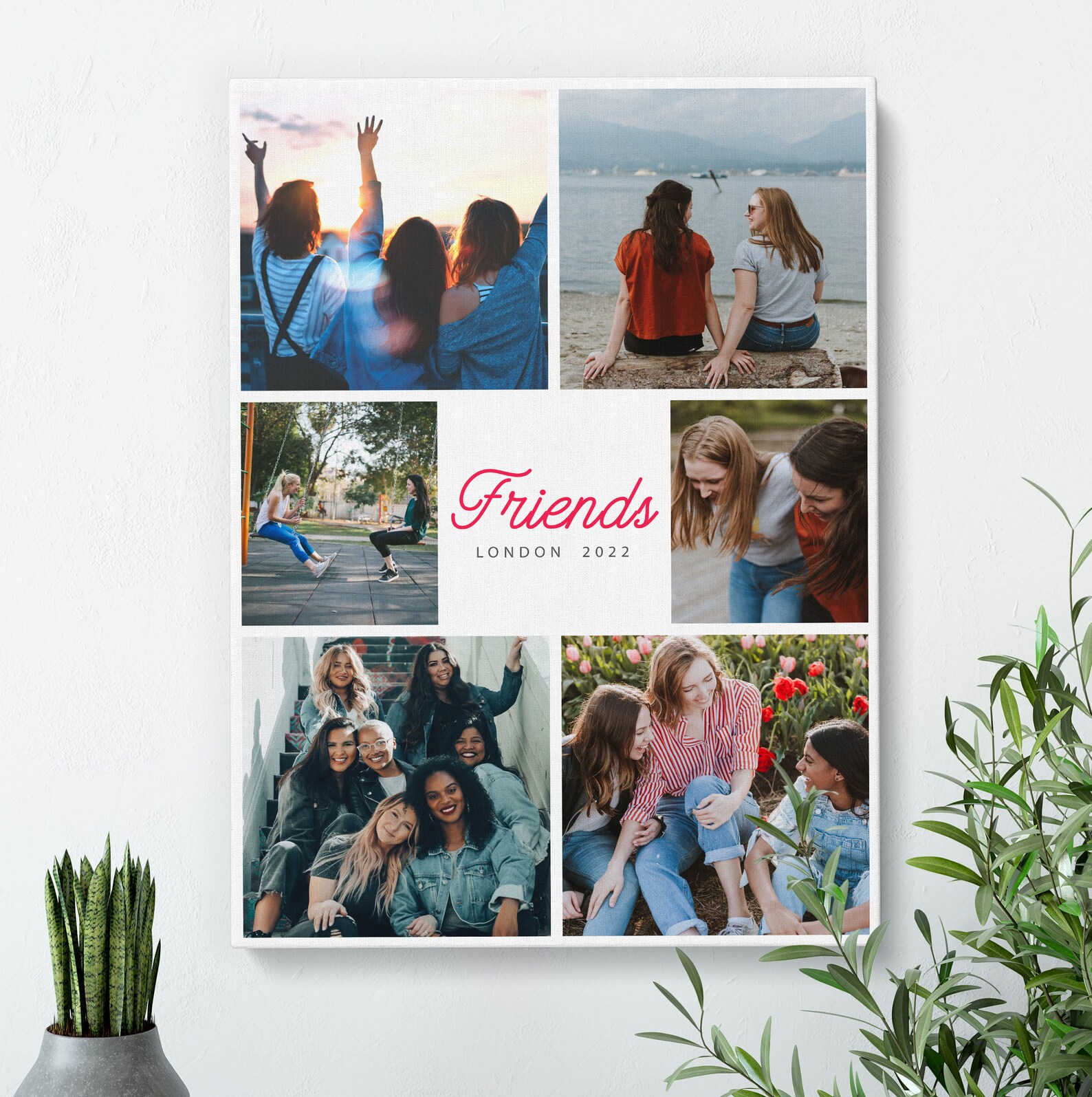 Best Friend Gift Personalised Canvas Custom Gift Etsy