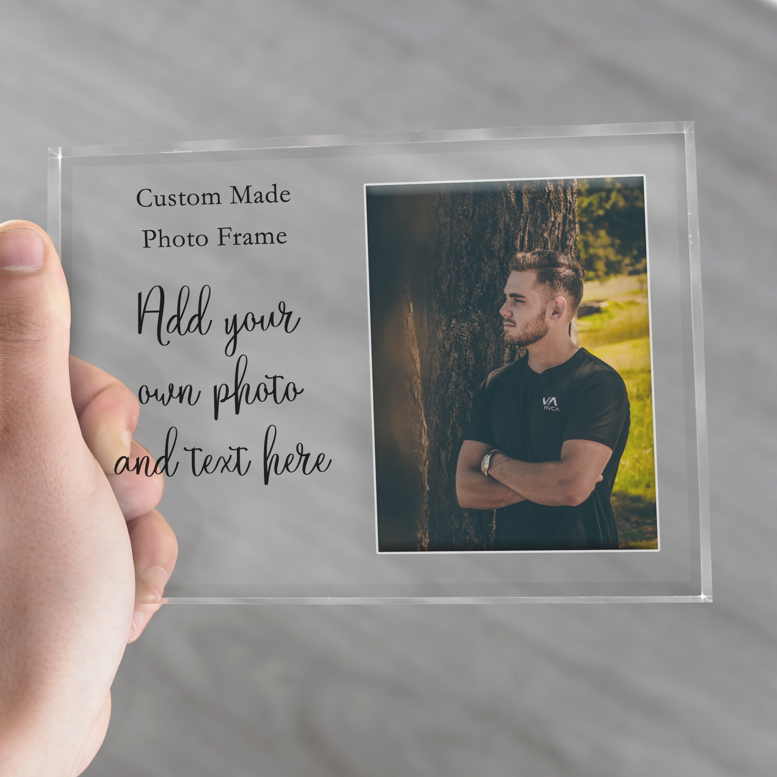 Engraved Picture Frame Custom Picture Frame Engraved Photo Etsy