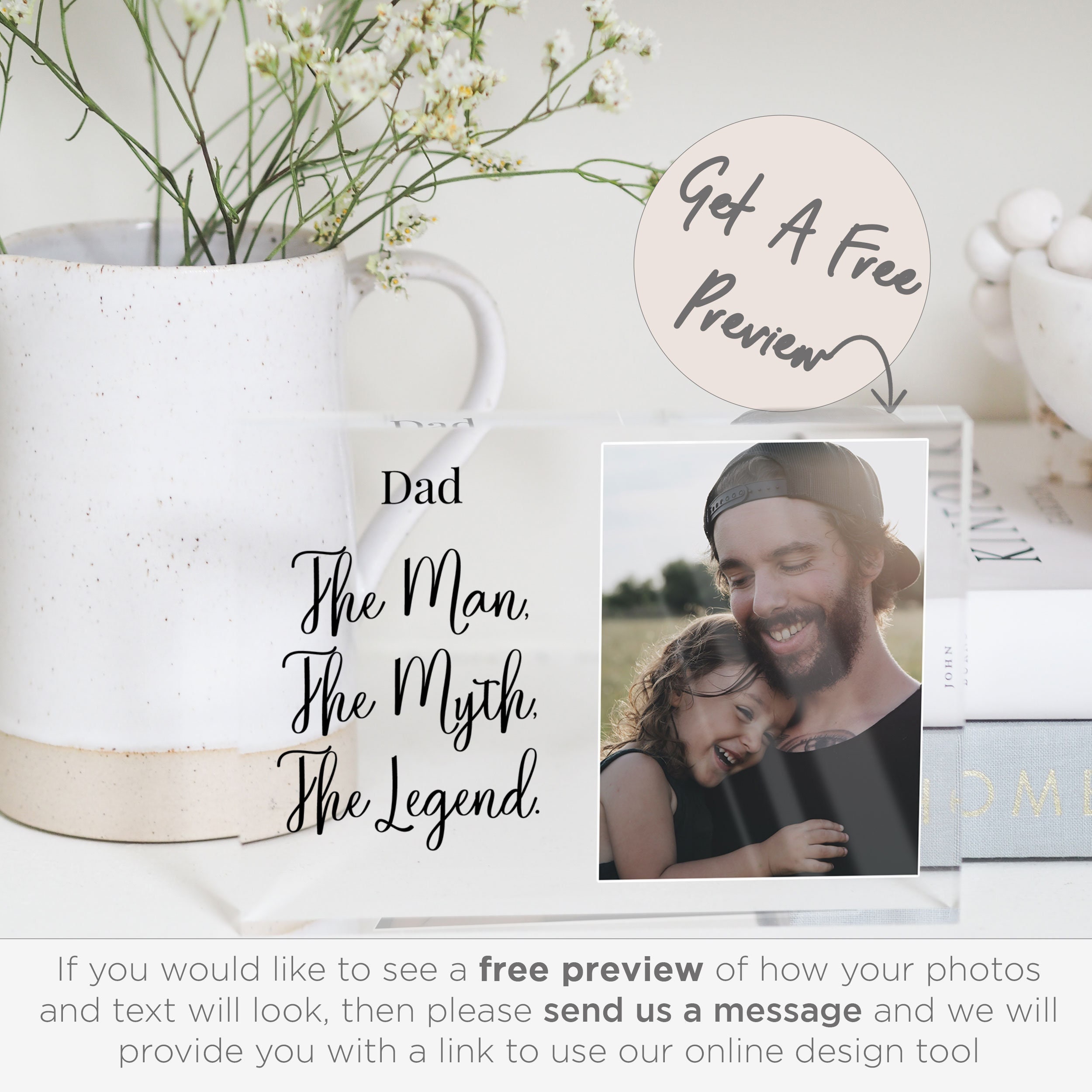 In Loving Memory of Dad Picture Frame Dad Memorial Frame Etsy UK