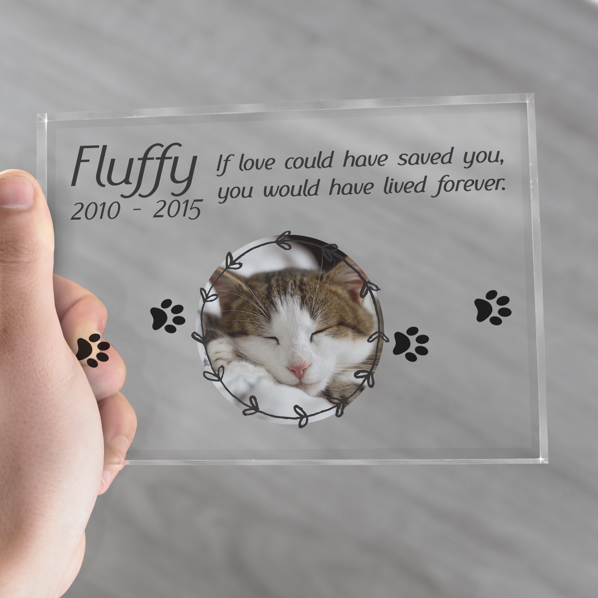 Cat Memorial Frame Pet Memorial Frame Pet Loss Gift Pet Etsy