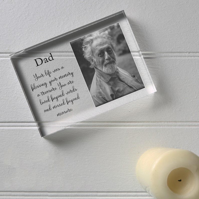 Dad Memorial Frame Sympathy Gift Loss Of Father Loss Of Etsy