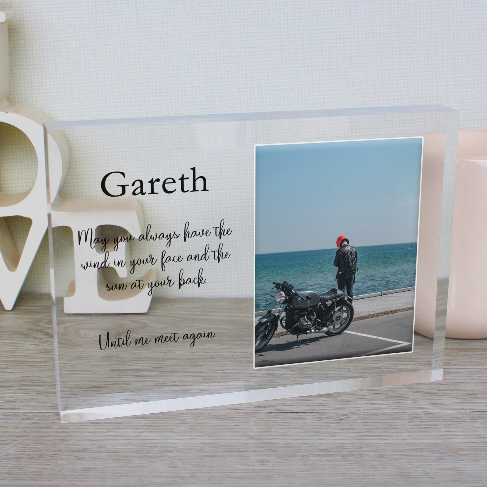 Biker Memorial Frame Sympathy Gift Loss of Biker Loss of Etsy
