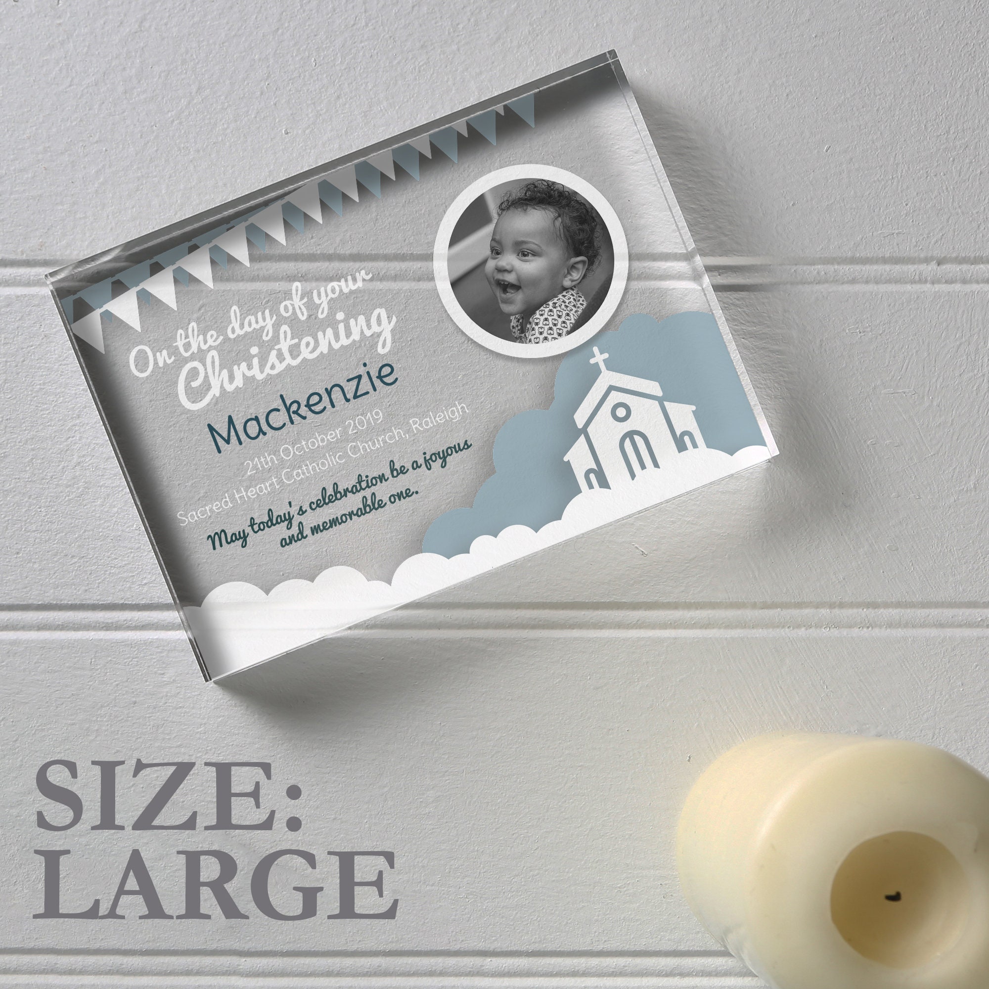 Christening Gift For A Boy Baptism Present For Boy Etsy