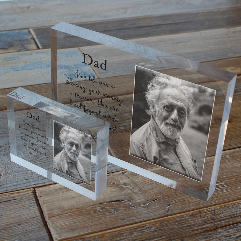 Dad Memorial Frame Sympathy Gift Loss Of Father Loss Of Etsy