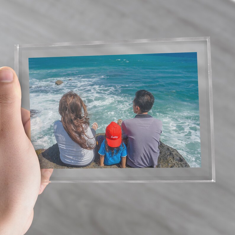 5x7 Family Picture Frame Custom Family Photo Frame on Glass Etsy