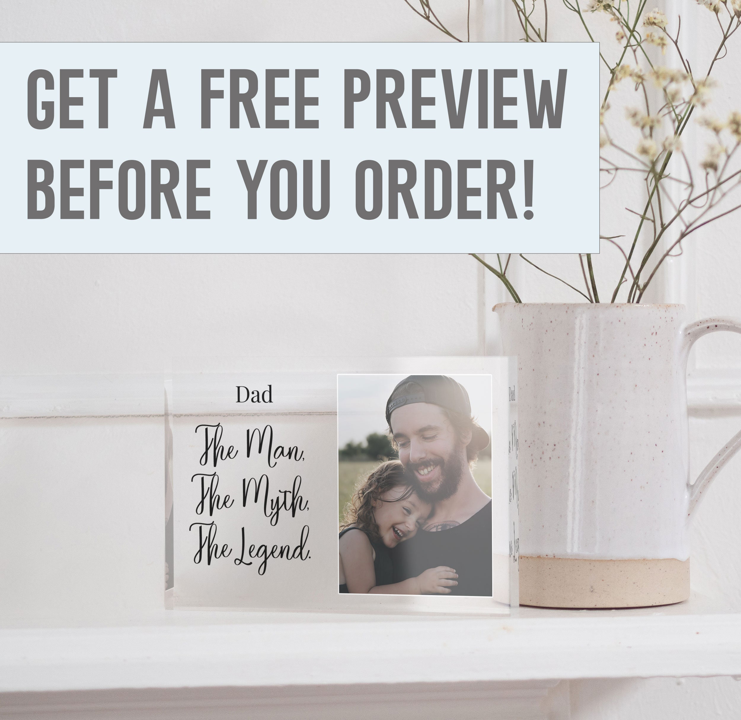 In Loving Memory of Dad Picture Frame Dad Memorial Frame Etsy UK