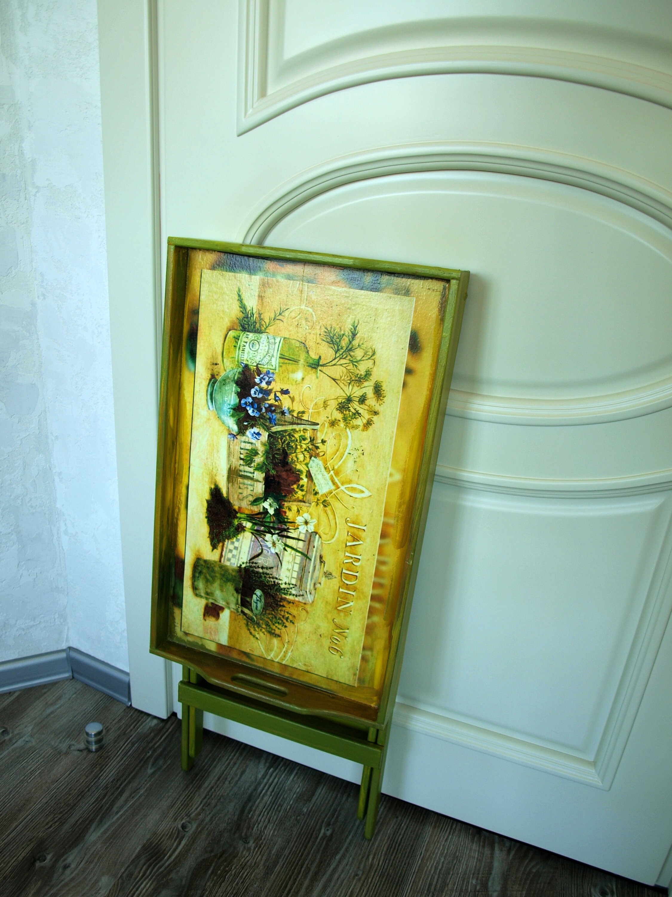 Serving Tray with Legs Wooden Folding Tray with Legs Coffee Etsy