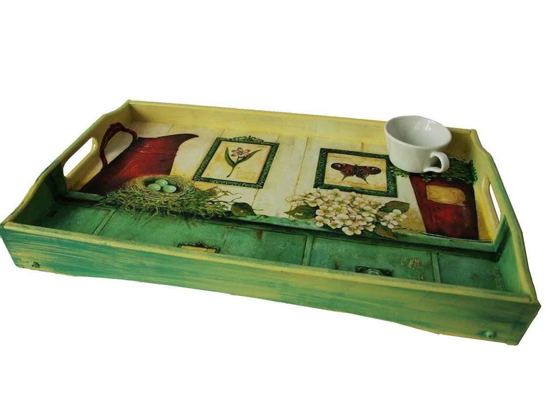 Decorative Serving Tray With Legs Etsy UK