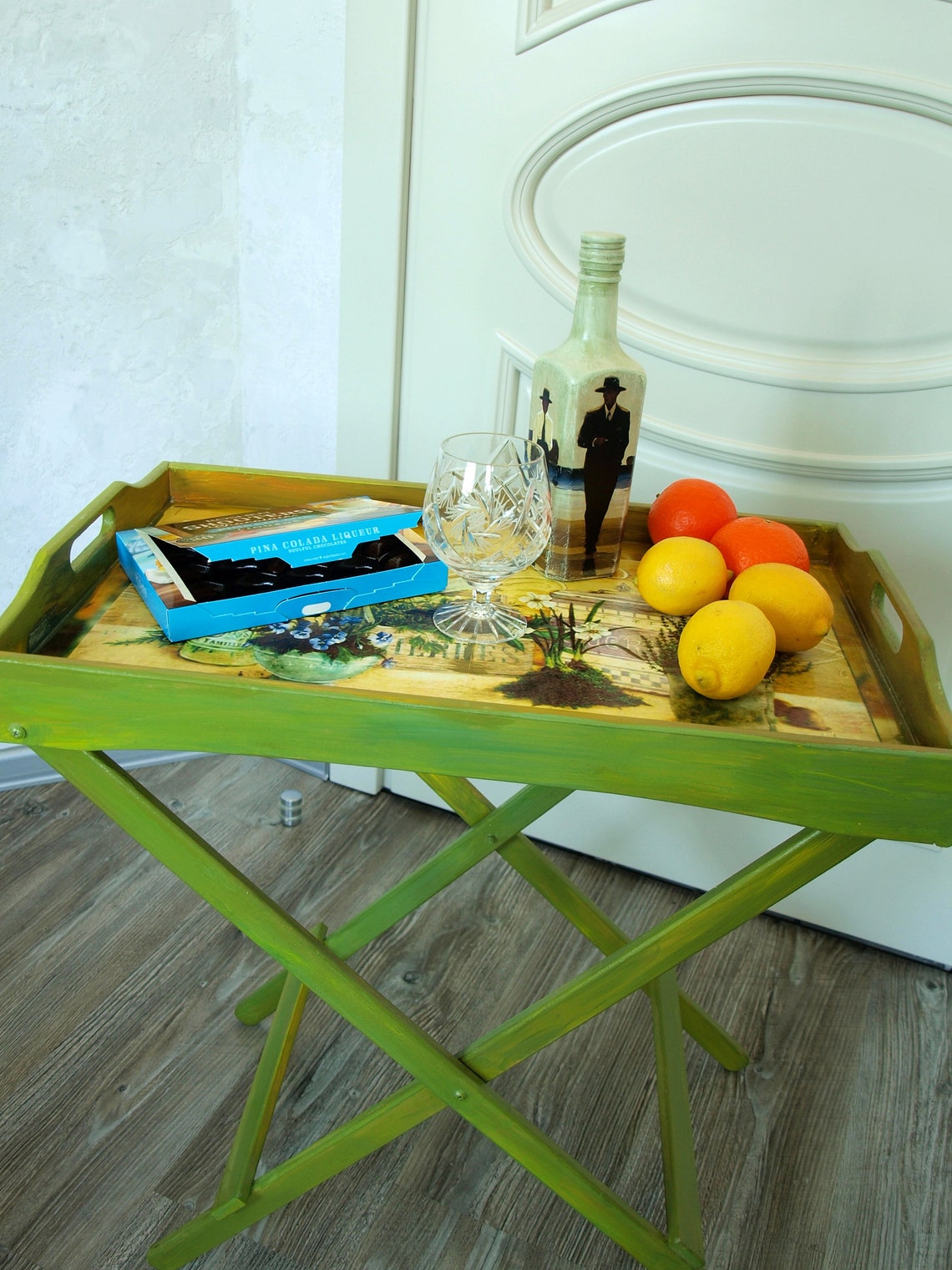 Serving Tray with Legs Wooden Folding Tray with Legs Coffee Etsy