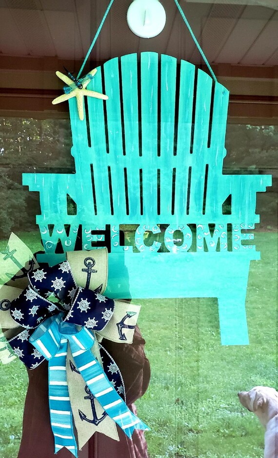 Beach Life Door Hanger Screen Door Beach Decor Whimsical Etsy
