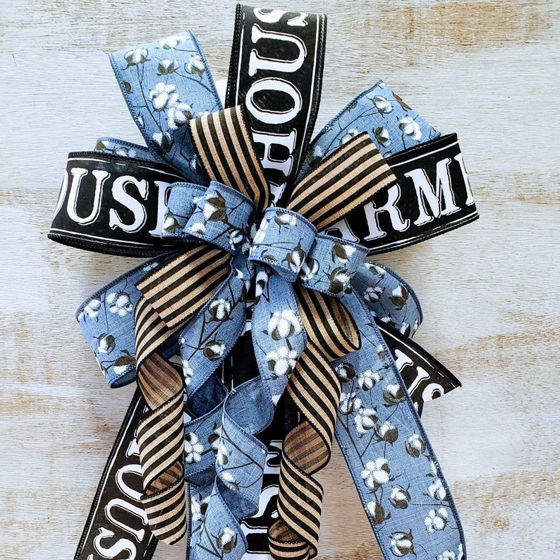 cotton boll bow tie