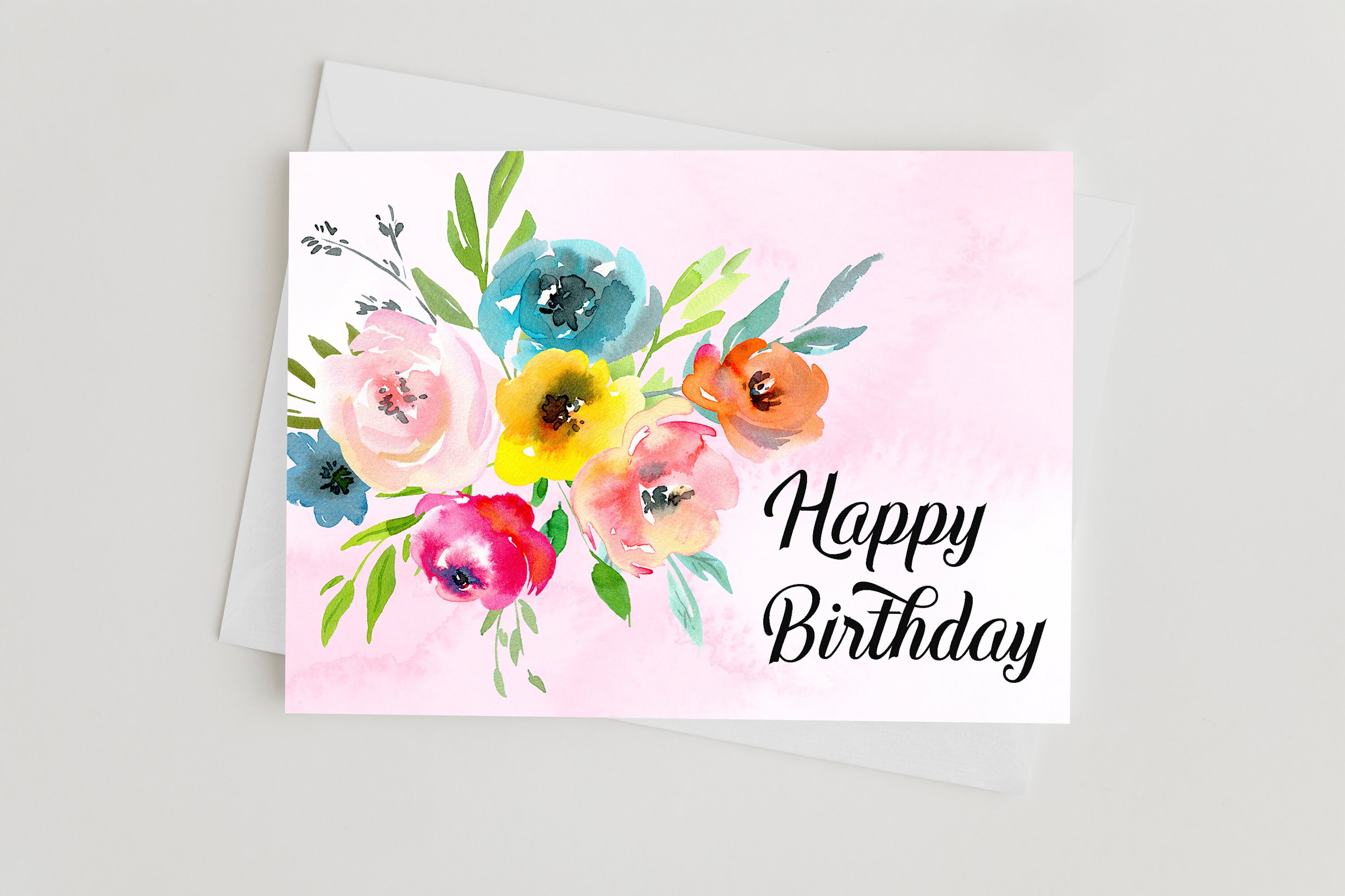 Happy Birthday Printable Card Birthday Card Printable Card - Etsy