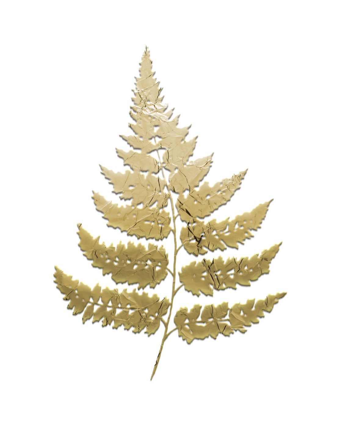 Gold Leaf Prints Set of 3 Prints Plant Art Prints Gold Wall Etsy