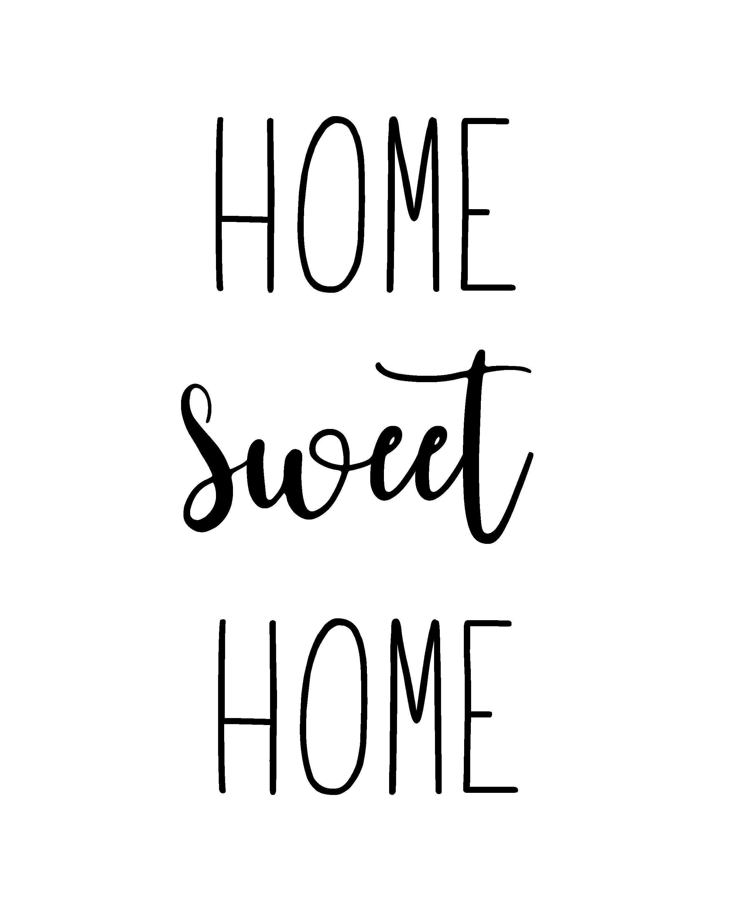 Home Sweet Home Printable Home Printable Home Sign Home | Etsy