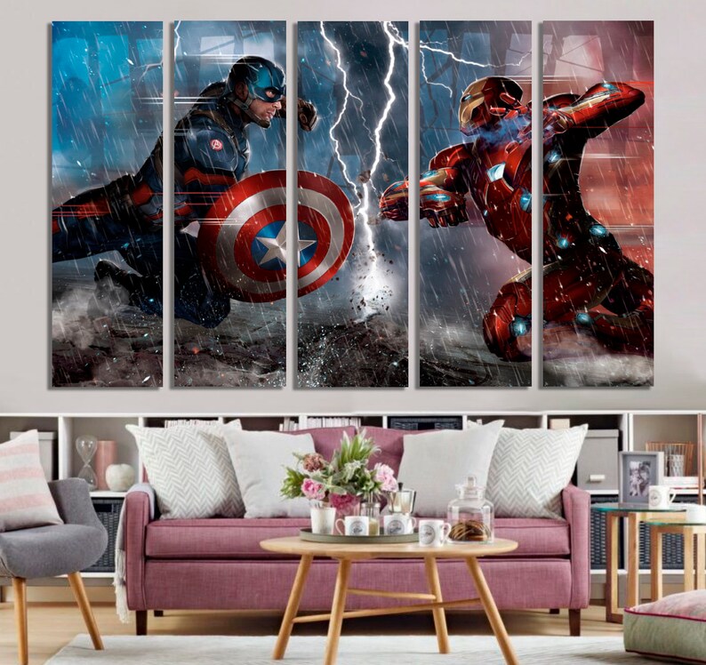 Avengers Wall Art Canvas Print Decor Marvel Gifts Ready To Hang