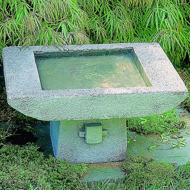 Birdbath | Zen Kyoto-Style Birdbath | Home Decor | Garden Decor | Zen Birdbath |  Klarna Payment Plan Available 