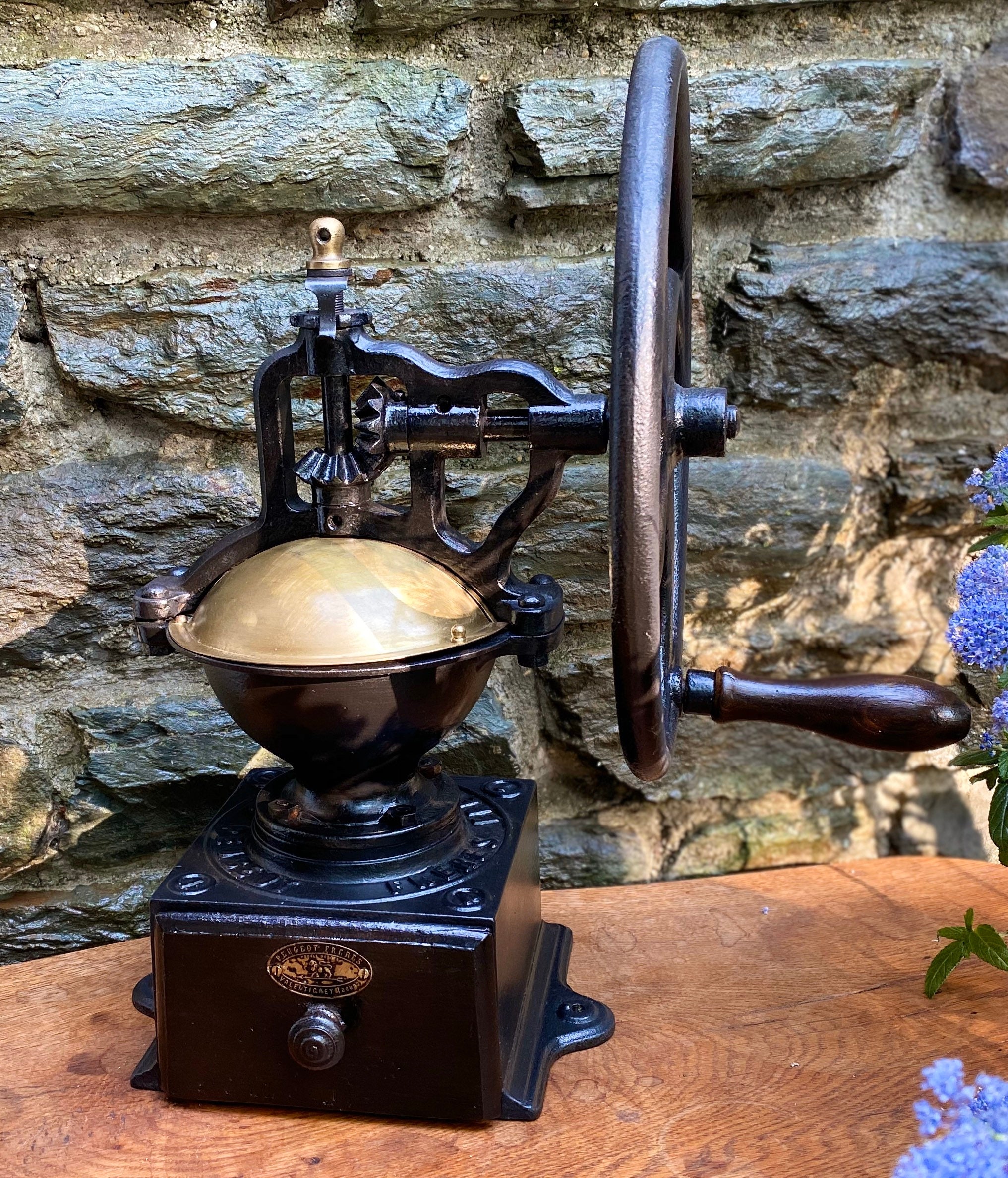 Large French Coffee Grinder Peugeot Rare A1