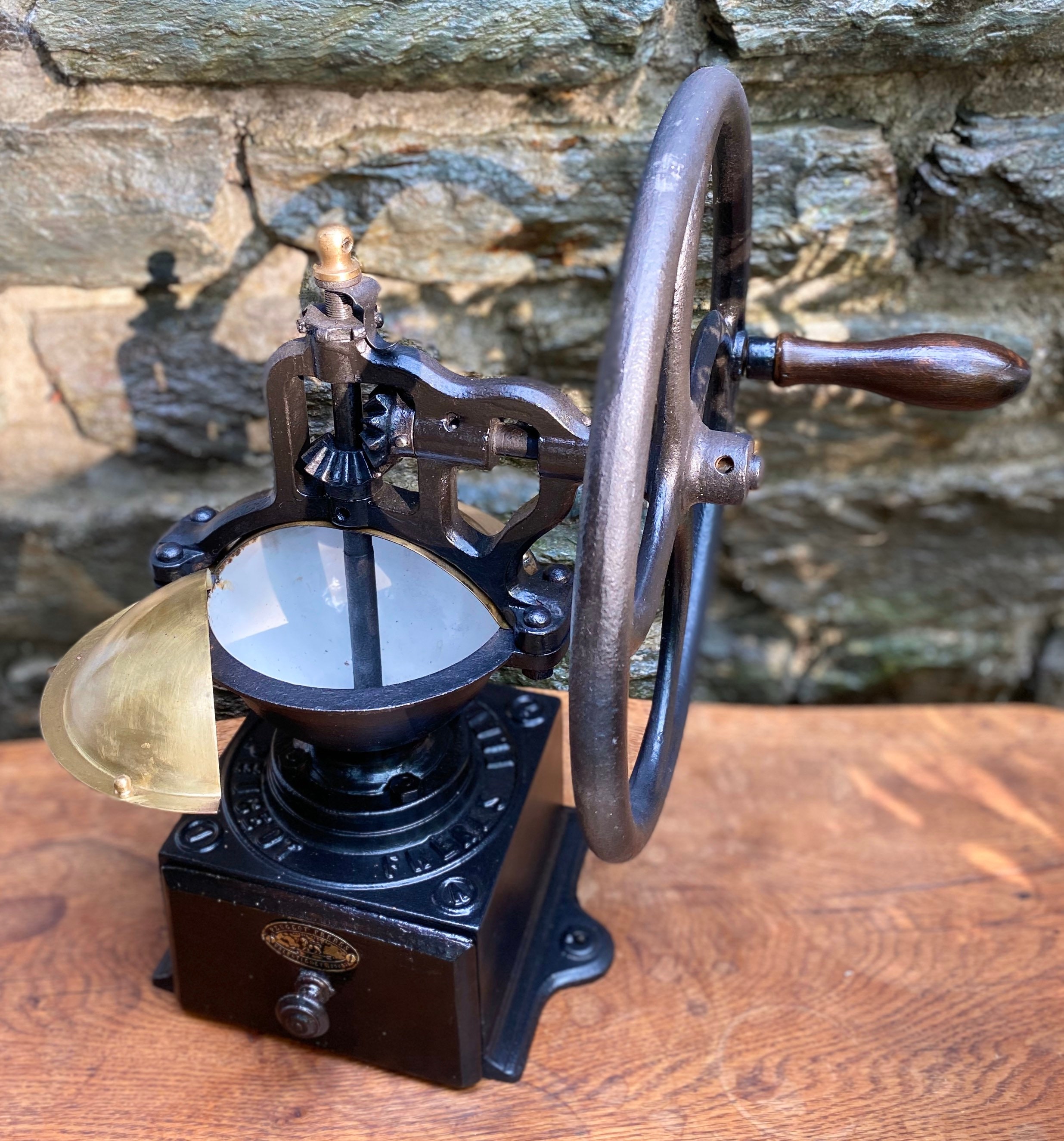 Large French Coffee Grinder Peugeot Rare A1