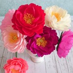Peonies De Papier Crepe Papier Fleurs Bouquet De Papier De Mariage Peony Pièce Maîtresse Fake Fleurs De Mariée Custom Bouquet Papier Pivoine