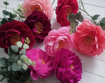 crepe paper flowers etsy paper crepe flower