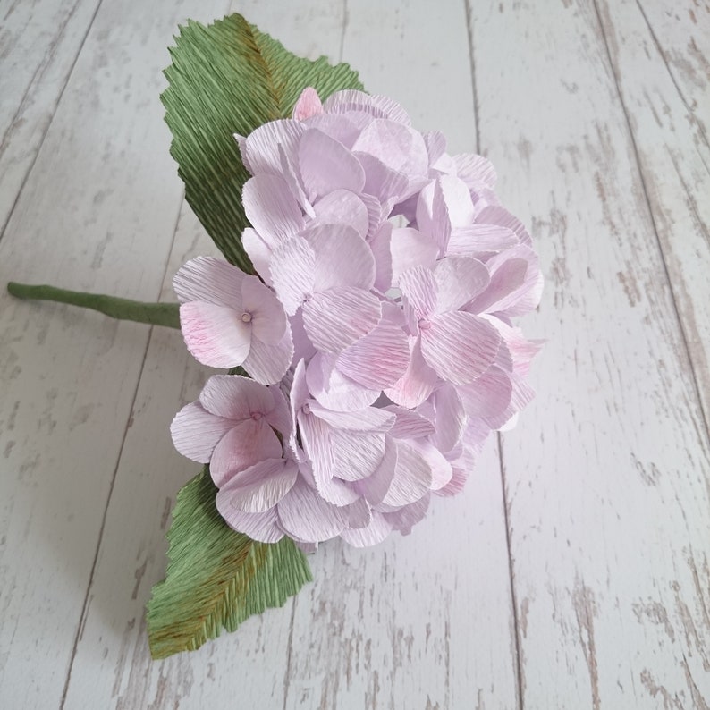 Crepe Paper Hydrangea Wedding Paper Flower Bouquet Home Decor Etsy