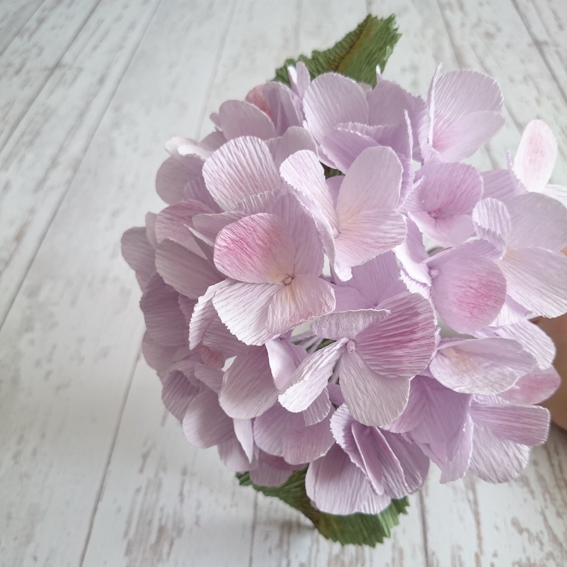 Crepe paper hydrangea Wedding paper flower bouquet Home decor Etsy