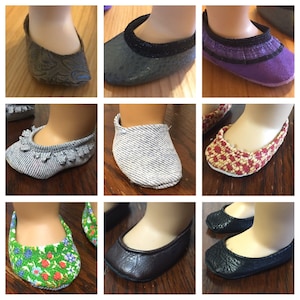 18 &quot;Puppenschuhe - Nähen Sie individuell angefertigte 18&quot; -Puppenschuhe.  Passend für American Girl und andere 18&quot; Puppen.