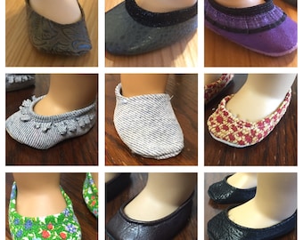 Handmade 18" Doll Shoes – Fits American Girl Dolls