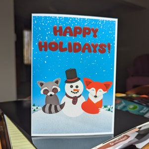 Happy Holidays greeting card