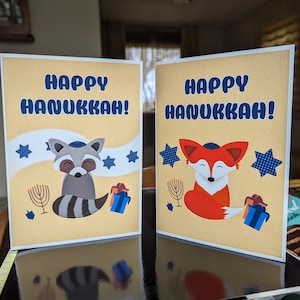 Happy Hanukkah greeting card