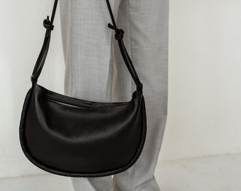 Black leather clutch | Clutch bag | Evening clutch | Boho clutch | Girlfriend gift | Birthday gift