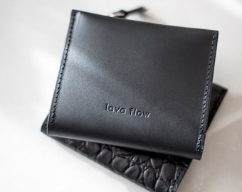 Dark brown leather wallet | Minimalist wallet | Slim wallet | Travel wallet | Leather wallet women | Brown leather purse
