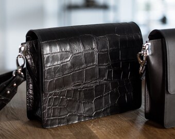 Leather bag | Handmade bag | Designer bag  | Black handbag | Stylish bag