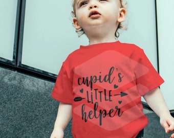 Valentine shirt, Boys valentine shirt, toddler valentine, Cupid's helper, Cuter than Cupid, Customization available