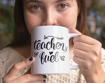 Teacher Facts, Teacher Mug, Gift for Teachers, Best Teacher Ever, Live Love Teach, Teacher Voice, Coffee Teach Repeat