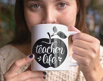 Teacher Facts, Teacher Mug, Gift for Teachers, Best Teacher Ever, Live Love Teach, Teacher Voice, Coffee Teach Repeat