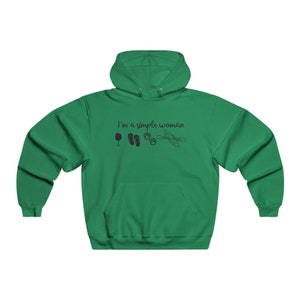 I'm a Simple Woman, Camping Hoodie, Wine, Flip-flops, Dog Paws, Kayaking image 5