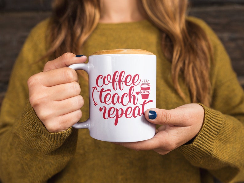 Teacher Facts, Teacher Mug, Gift for Teachers, Best Teacher Ever, Live Love Teach, Teacher Voice, Coffee Teach Repeat image 9