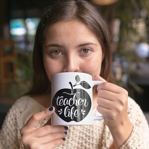 Teacher Facts, Teacher Mug, Gift for Teachers, Best Teacher Ever, Live Love Teach, Teacher Voice, Coffee Teach Repeat image 4