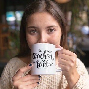 Teacher Facts, Teacher Mug, Gift for Teachers, Best Teacher Ever, Live Love Teach, Teacher Voice, Coffee Teach Repeat image 5